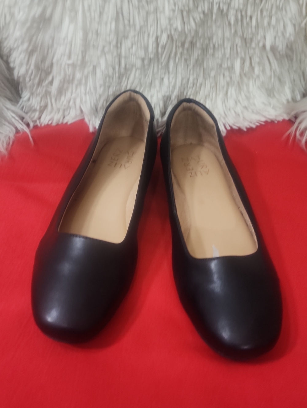 Naturalizer Kari Black Square-Toe Ballet Flats